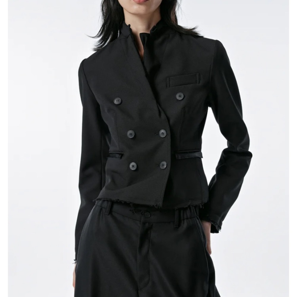 New JNBY Long-Sleeved Blazer distressed design